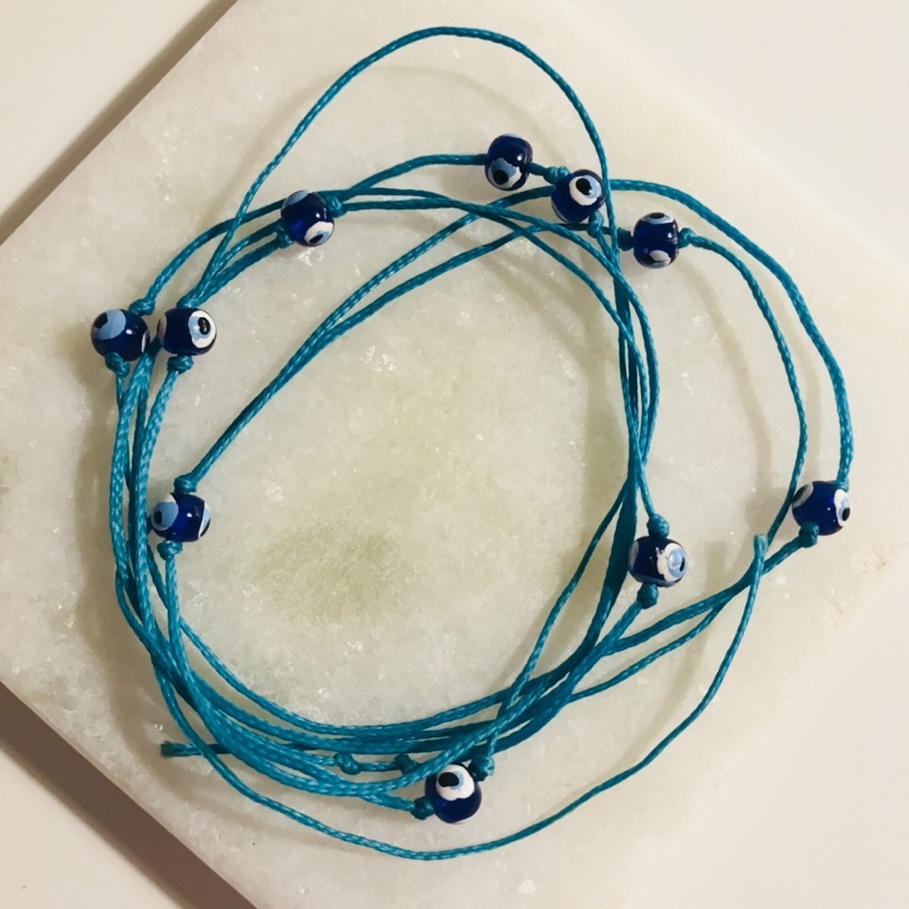 Evil Eye Wrap Bracelet/Necklace